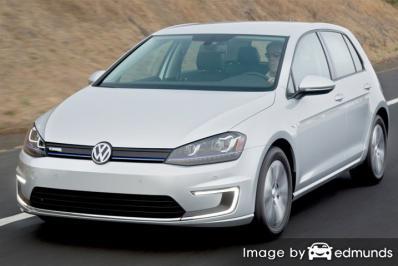 Insurance rates Volkswagen e-Golf in San Antonio