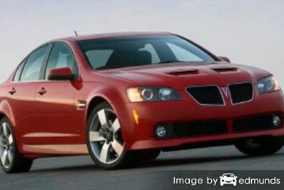 Insurance rates Pontiac G8 in San Antonio