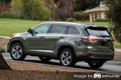 Insurance rates Toyota Highlander Hybrid in San Antonio