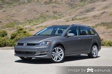 Insurance rates Volkswagen Golf SportWagen in San Antonio